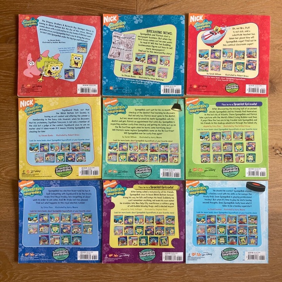 SpongeBob SquarePants paperback books bundle - Picture 2 of 4